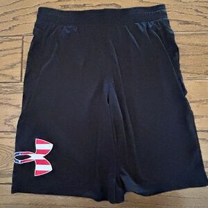 Under Armour Youth Shorts. Color Black.